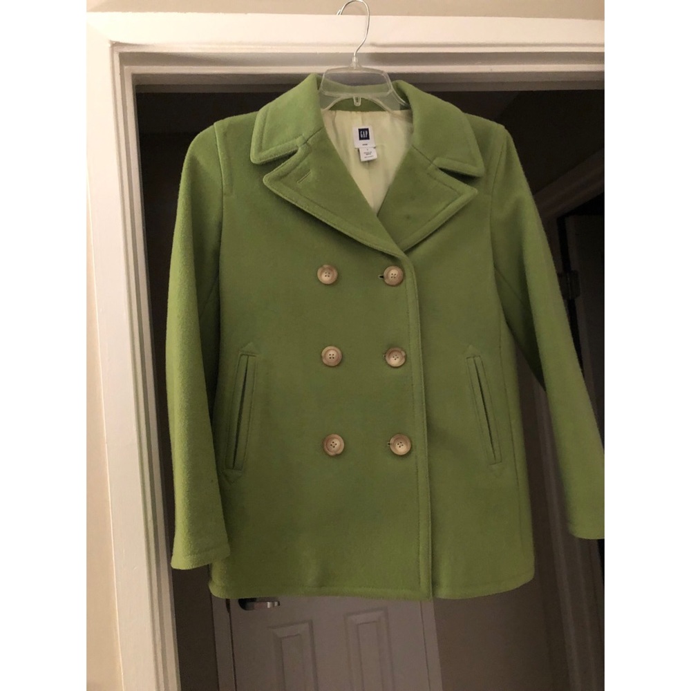 Green Gap pea coat